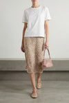 curled leather shoulder bag