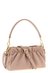curled leather shoulder bag