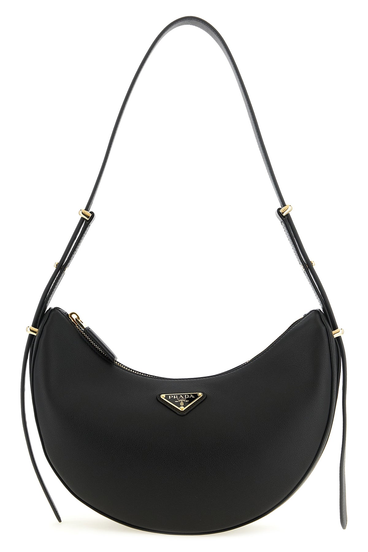 prada arqué smooth leather shoulder bag