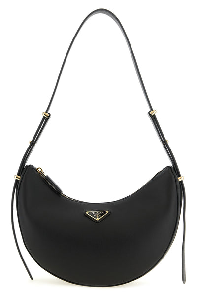 prada arqué smooth leather shoulder bag