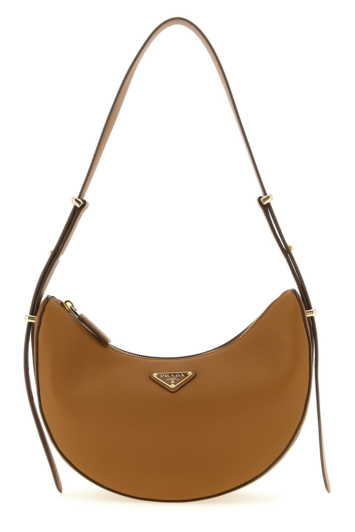 prada arqué smooth leather shoulder bag