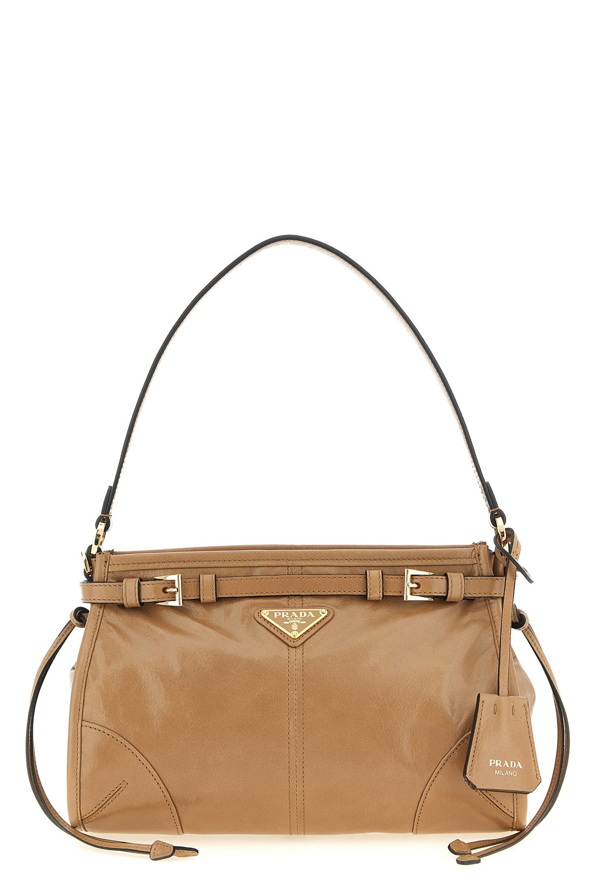 the small prada bonnie handbag in soft calf leather