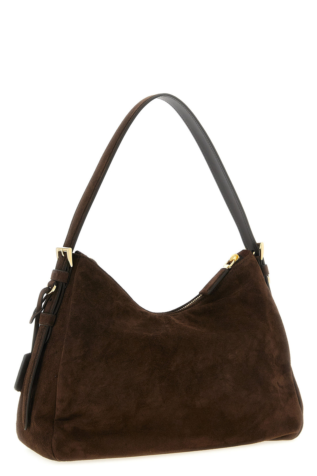 PRADA OS the medium prada aimée shoulder bag in fine brown suede defines a soft and cap