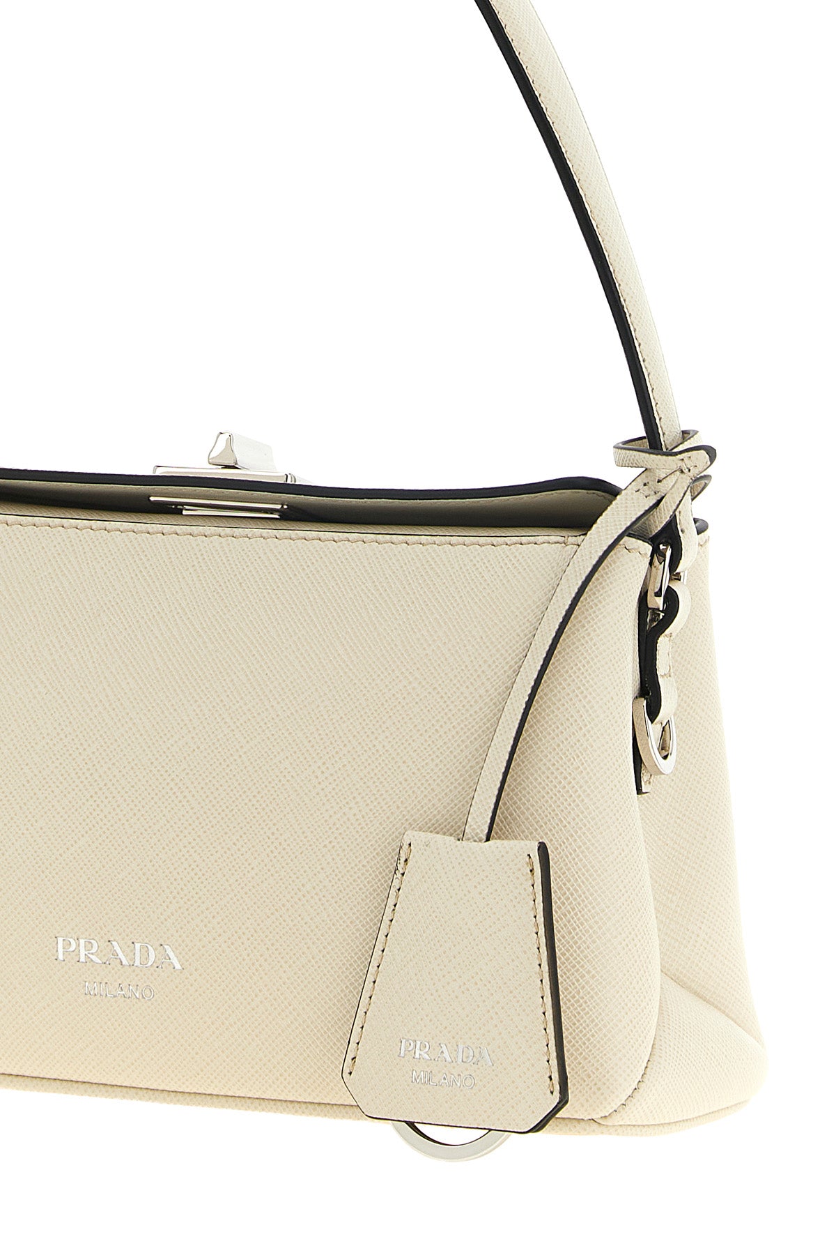 the prada midi handbag sets new standards for structured luxury