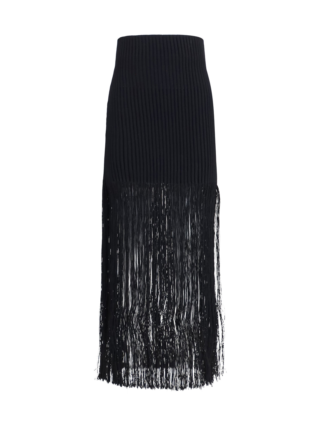 ALAIA 36 fringe pencil skirt