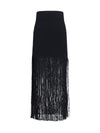 fringe pencil skirt
