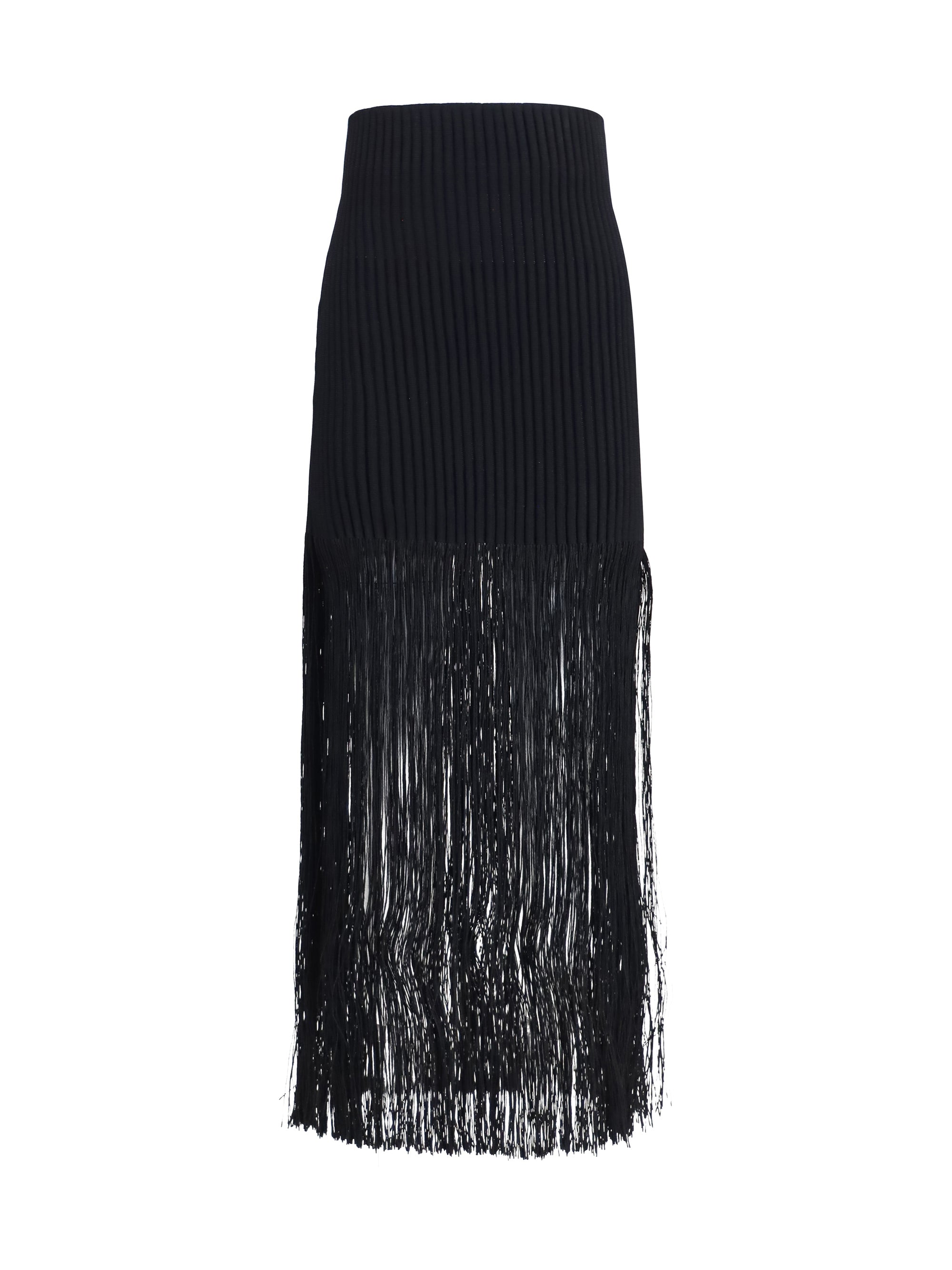 fringe pencil skirt