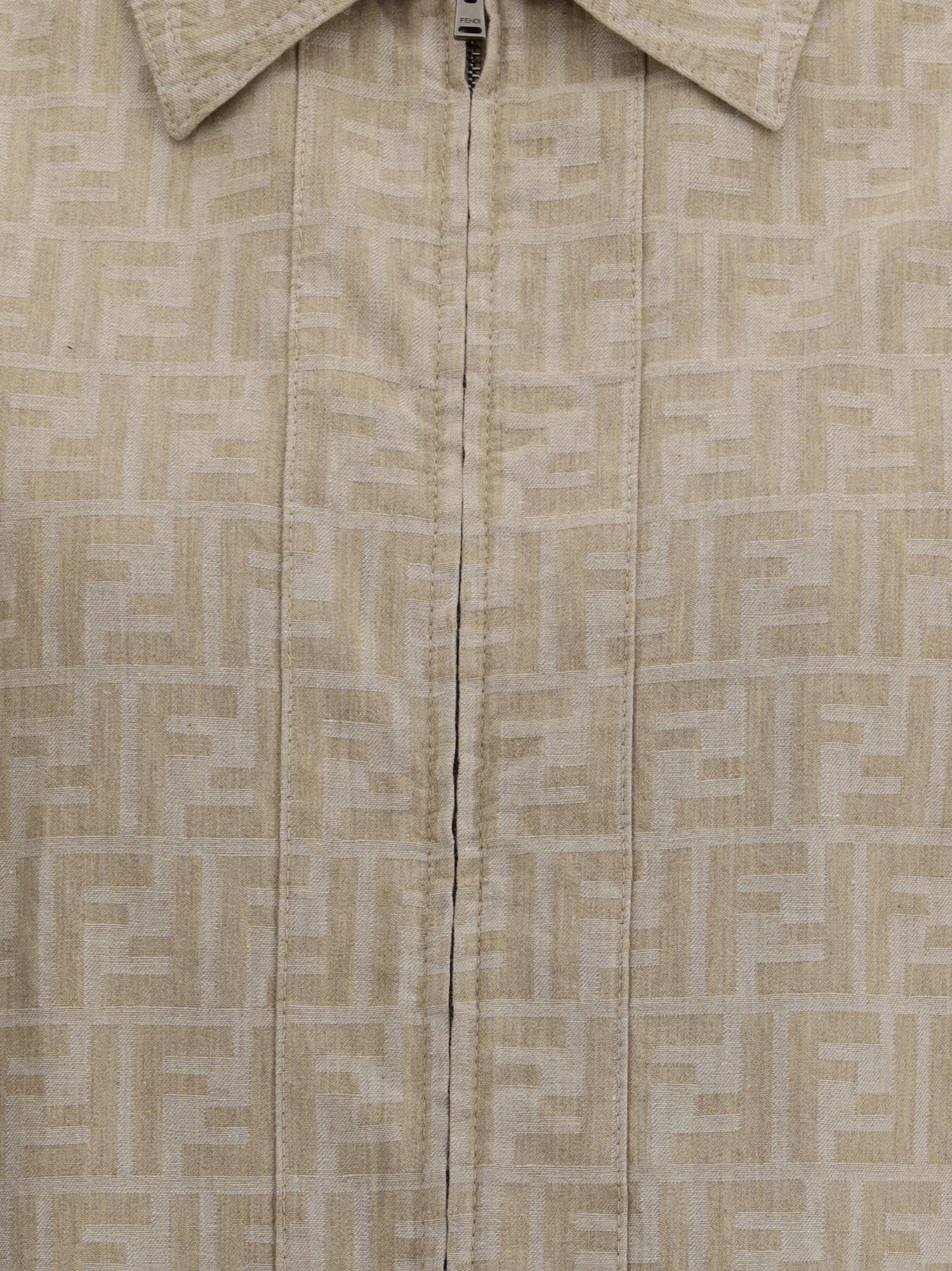 FENDI 40 chambray cropped jacket