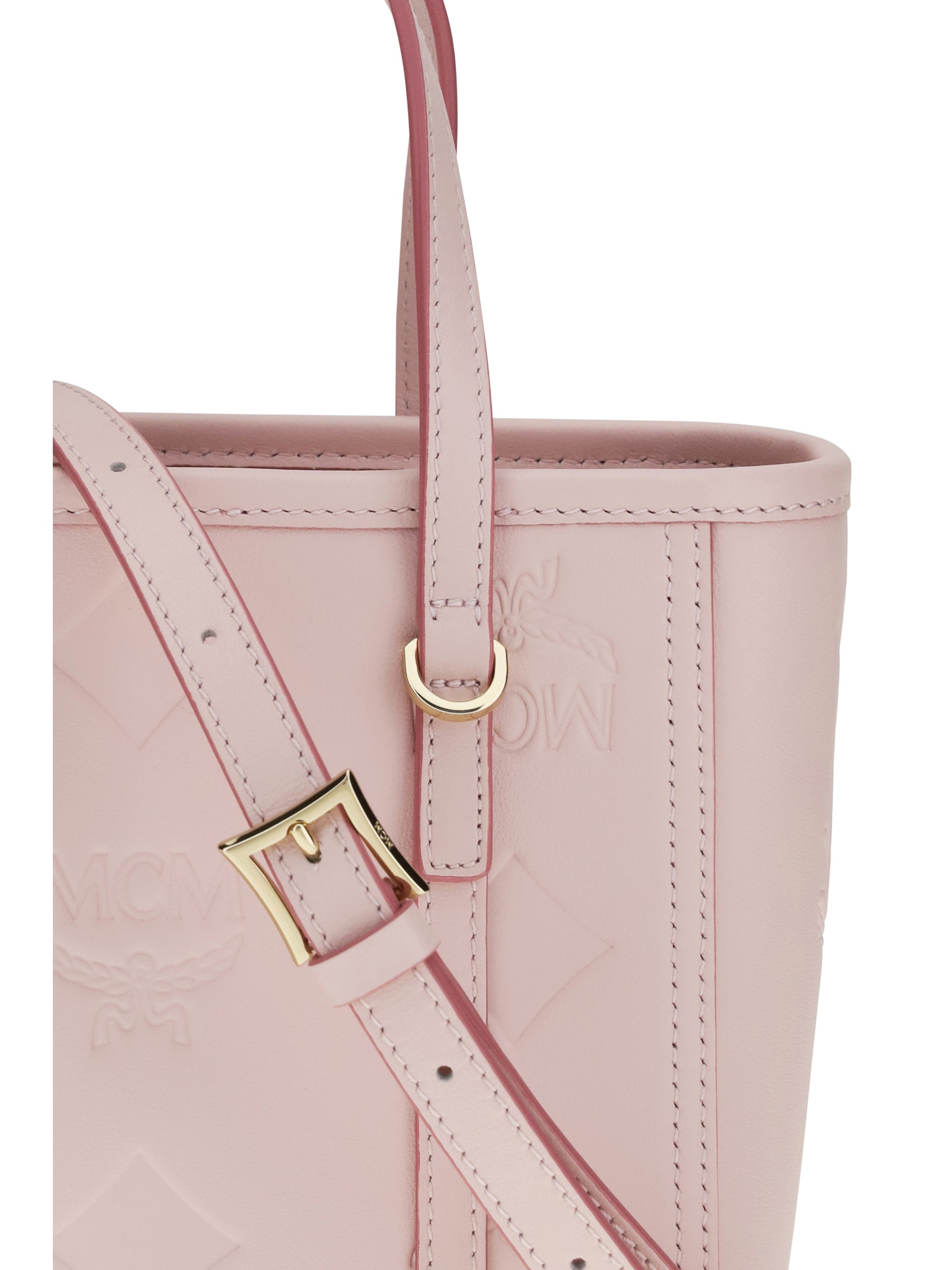 toni small tote bag with embossed maxi visetos motif