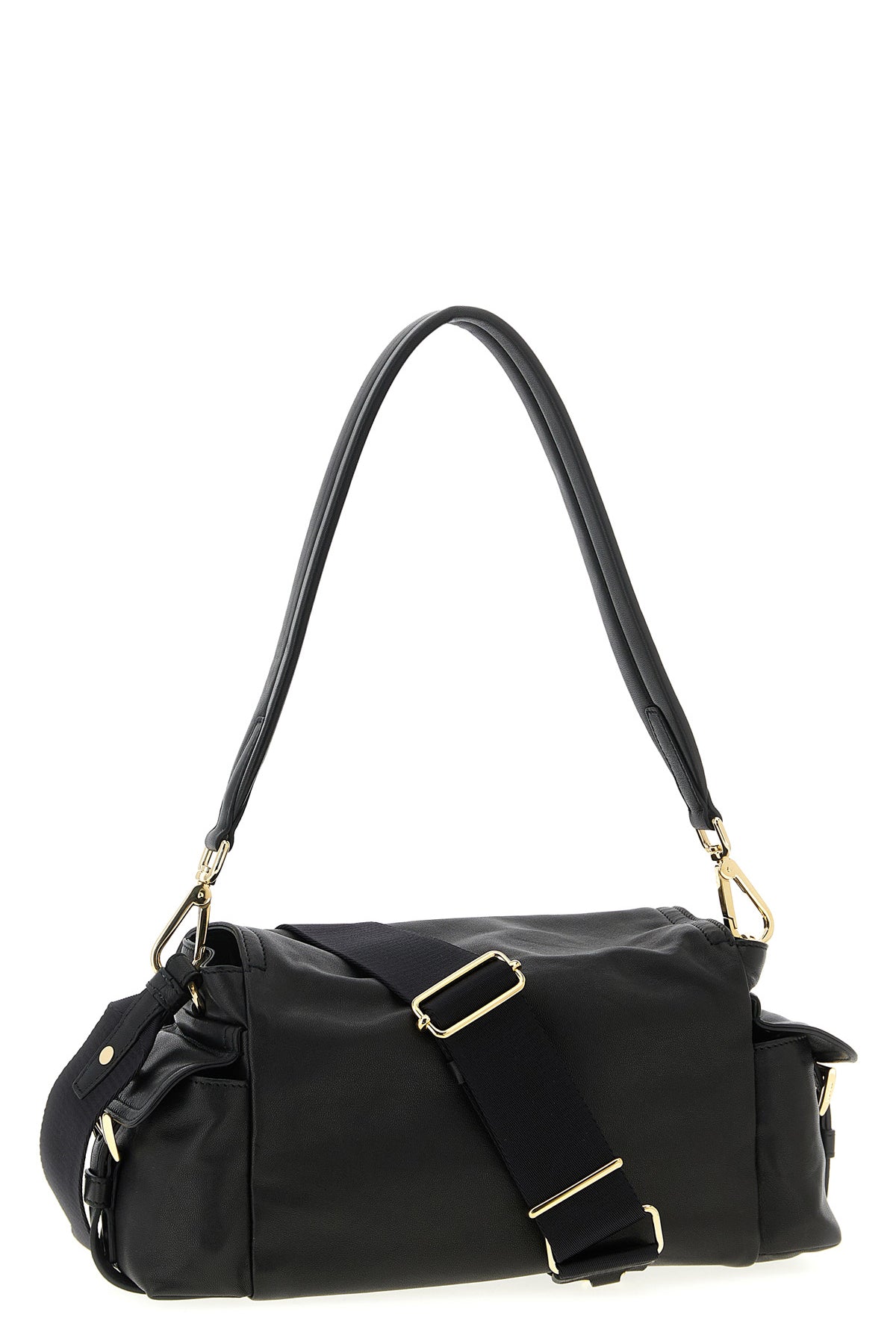 prada explore shoulder bag in hand-treated nappa leather for a worn effect