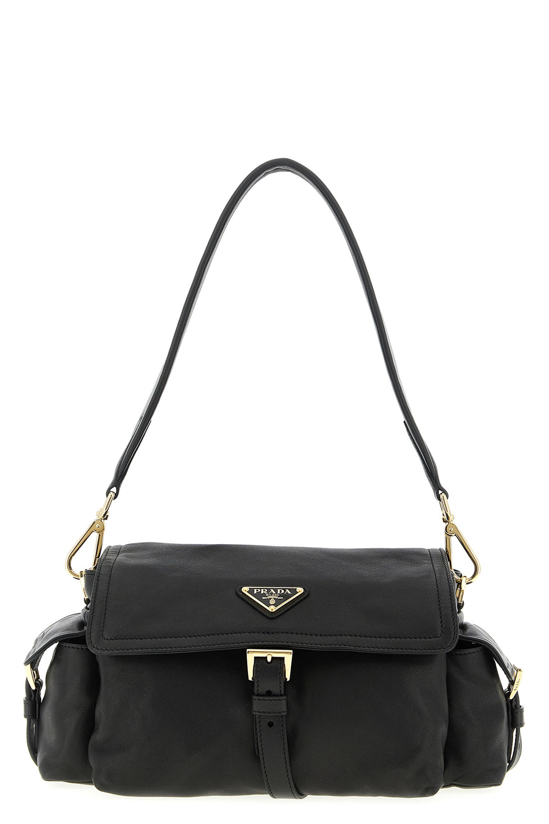 PRADA OS prada explore shoulder bag in hand-treated nappa leather for a worn effect