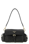 prada explore shoulder bag in hand-treated nappa leather for a worn effect