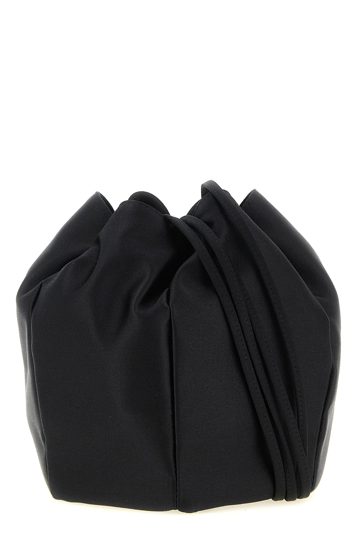mini satin bucket bag
