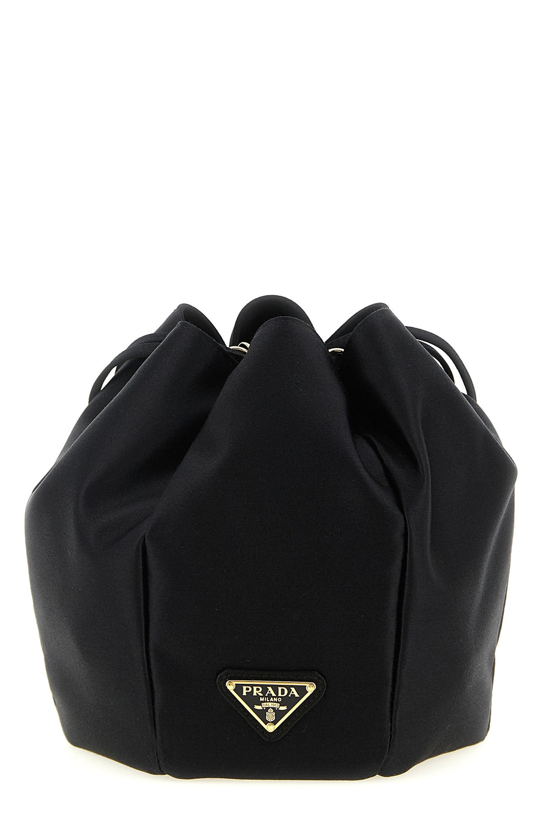 PRADA OS mini satin bucket bag