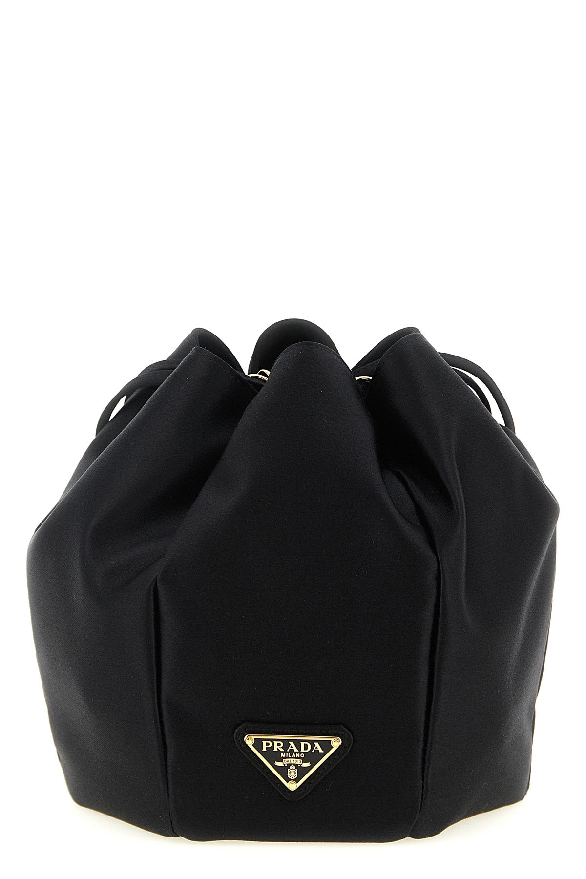 mini satin bucket bag