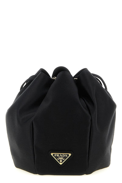mini satin bucket bag