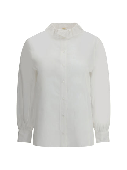 SAINT LAURENT 36 cotton poplin shirt