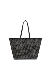 FENDI OS roll large shopper bag with all-over ff motif