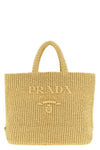 crochet raffia shopping bag