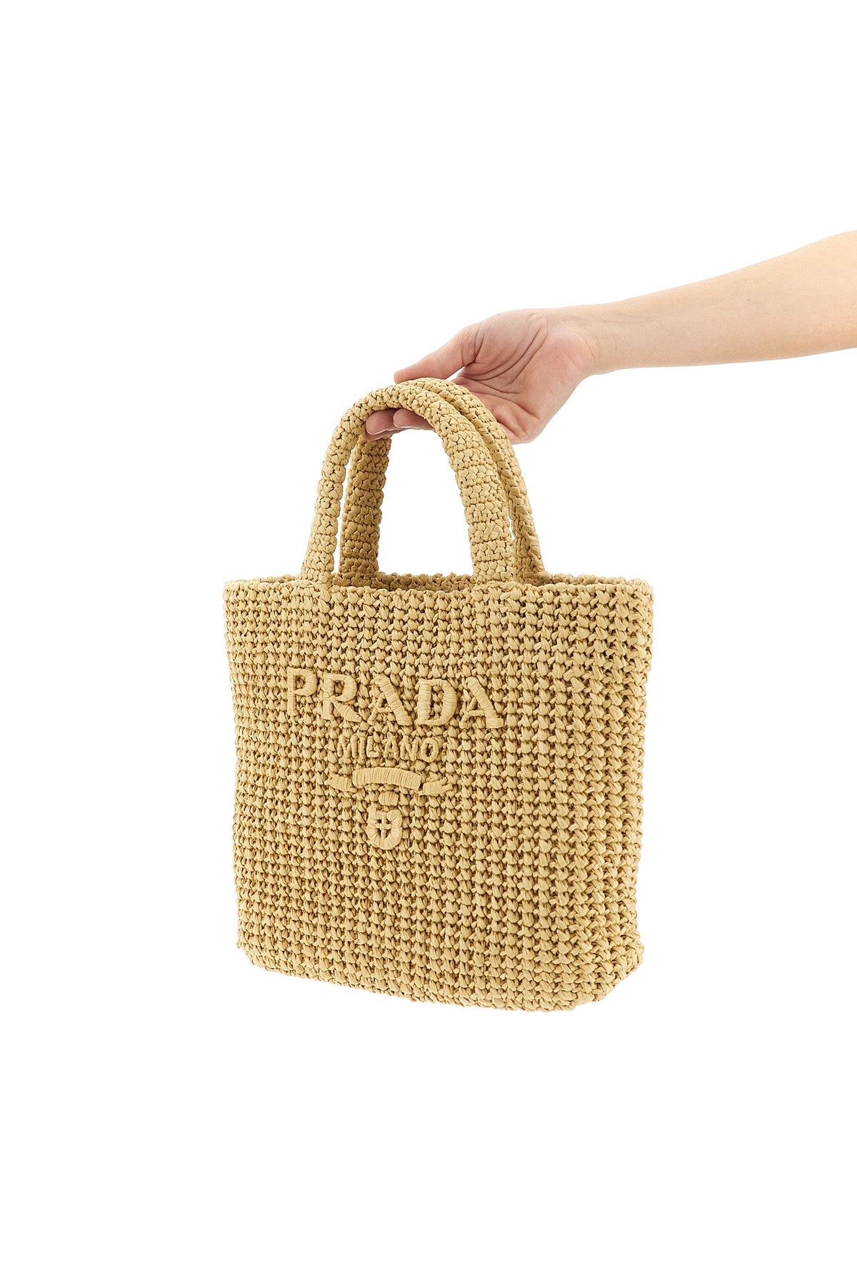 braided raffia handbag