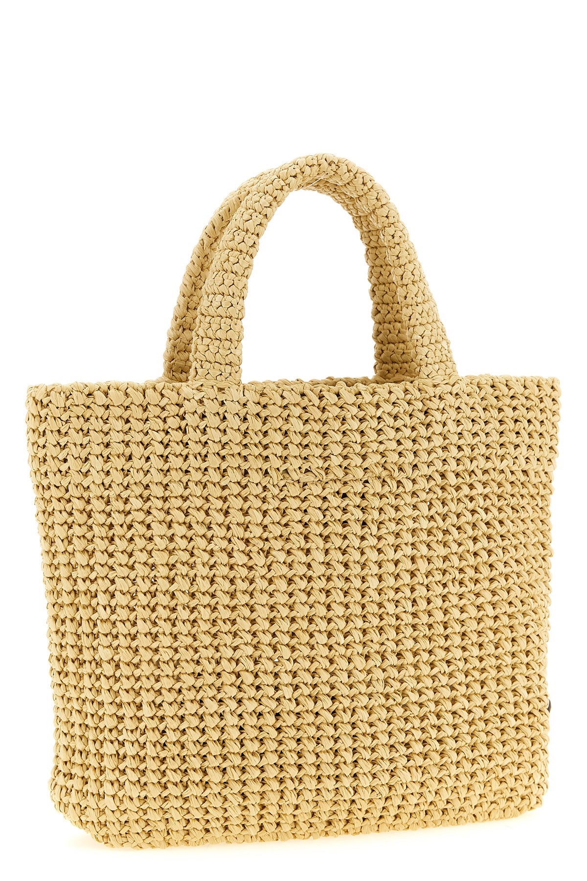 braided raffia handbag