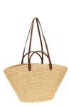 large raffia shopping bag