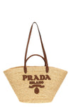 large raffia shopping bag