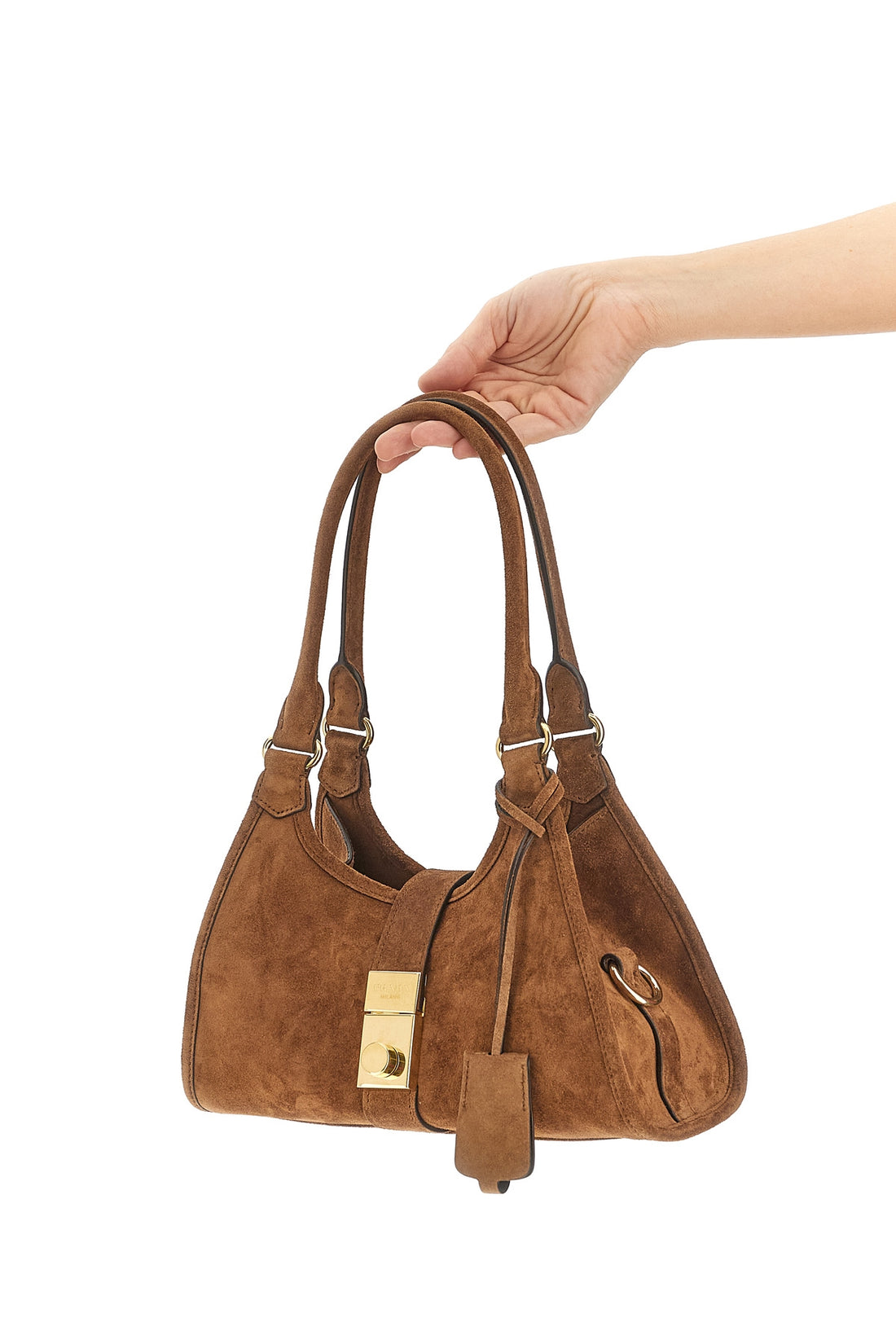 PRADA OS small suede shopper