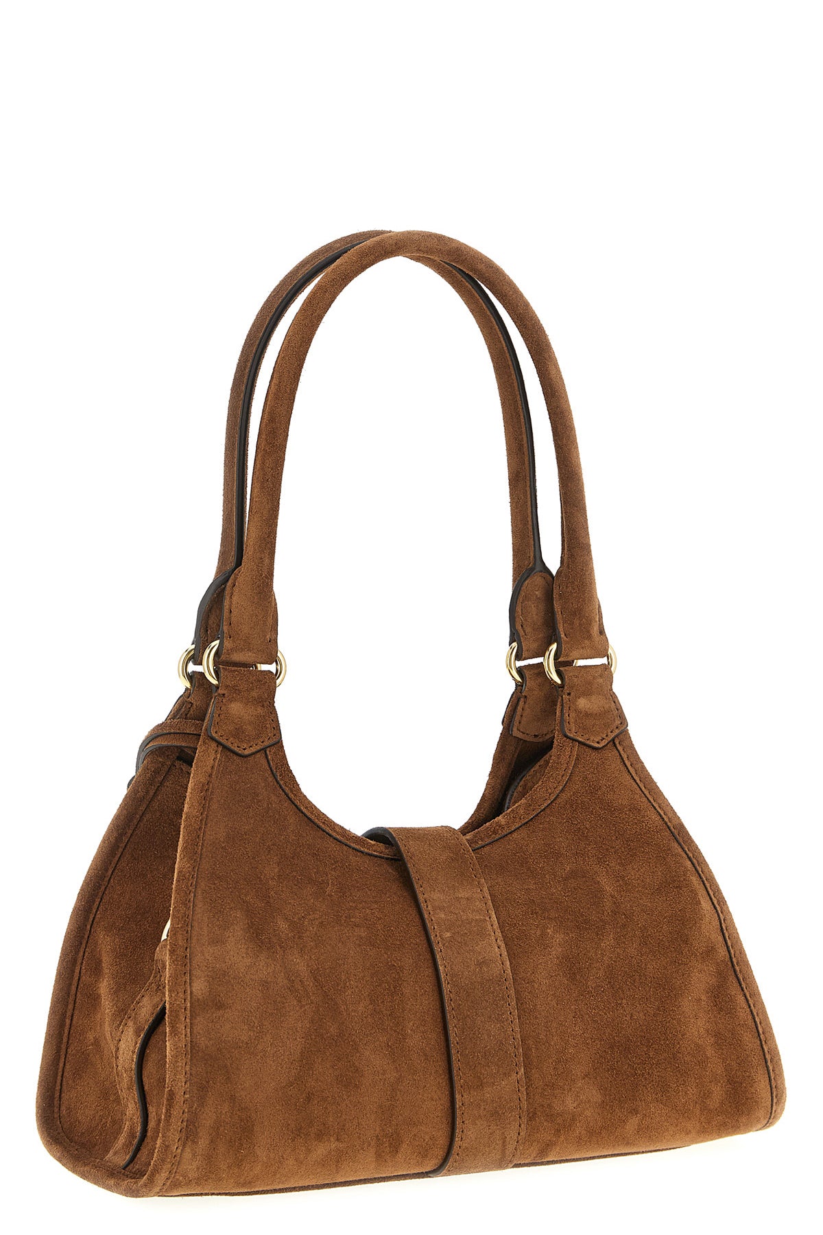small suede shopper
