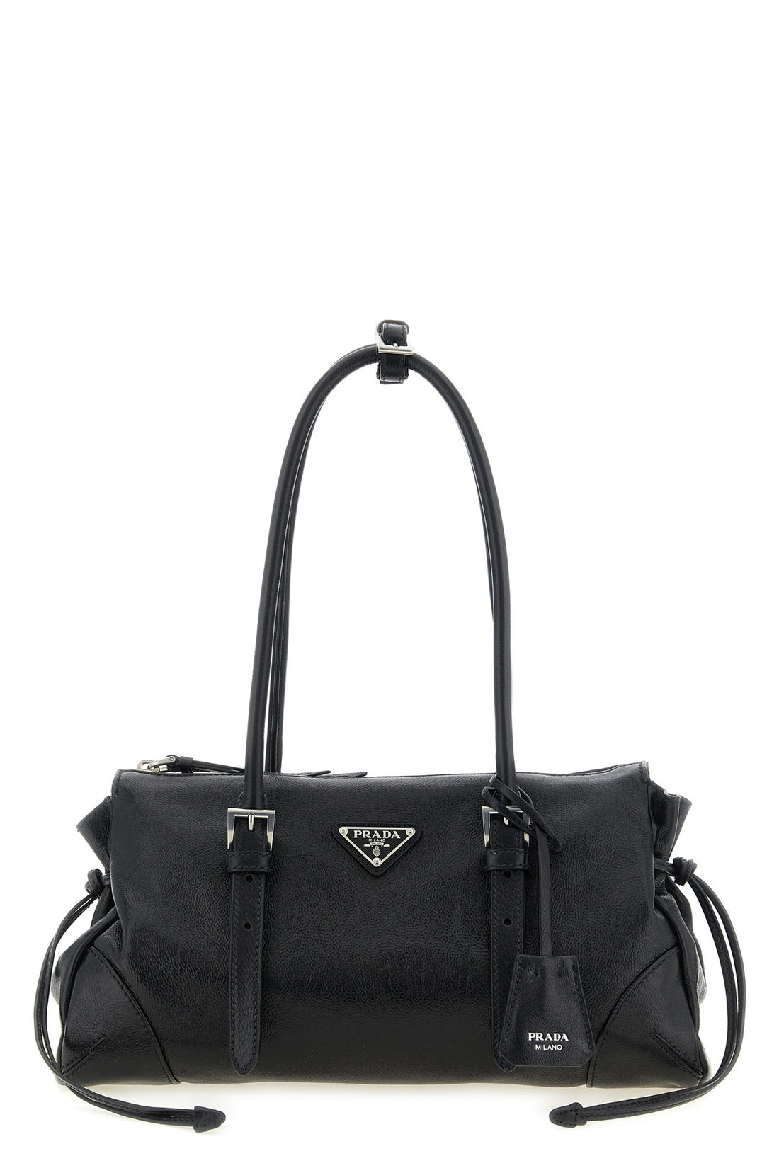 PRADA OS the medium prada bonnie shopping bag in fine calf leather features a sophistic