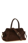 the prada prada carry large suede shoulder bag embodies a deconstructed and ta