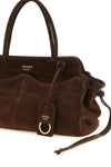 the prada prada carry large suede shoulder bag embodies a deconstructed and ta