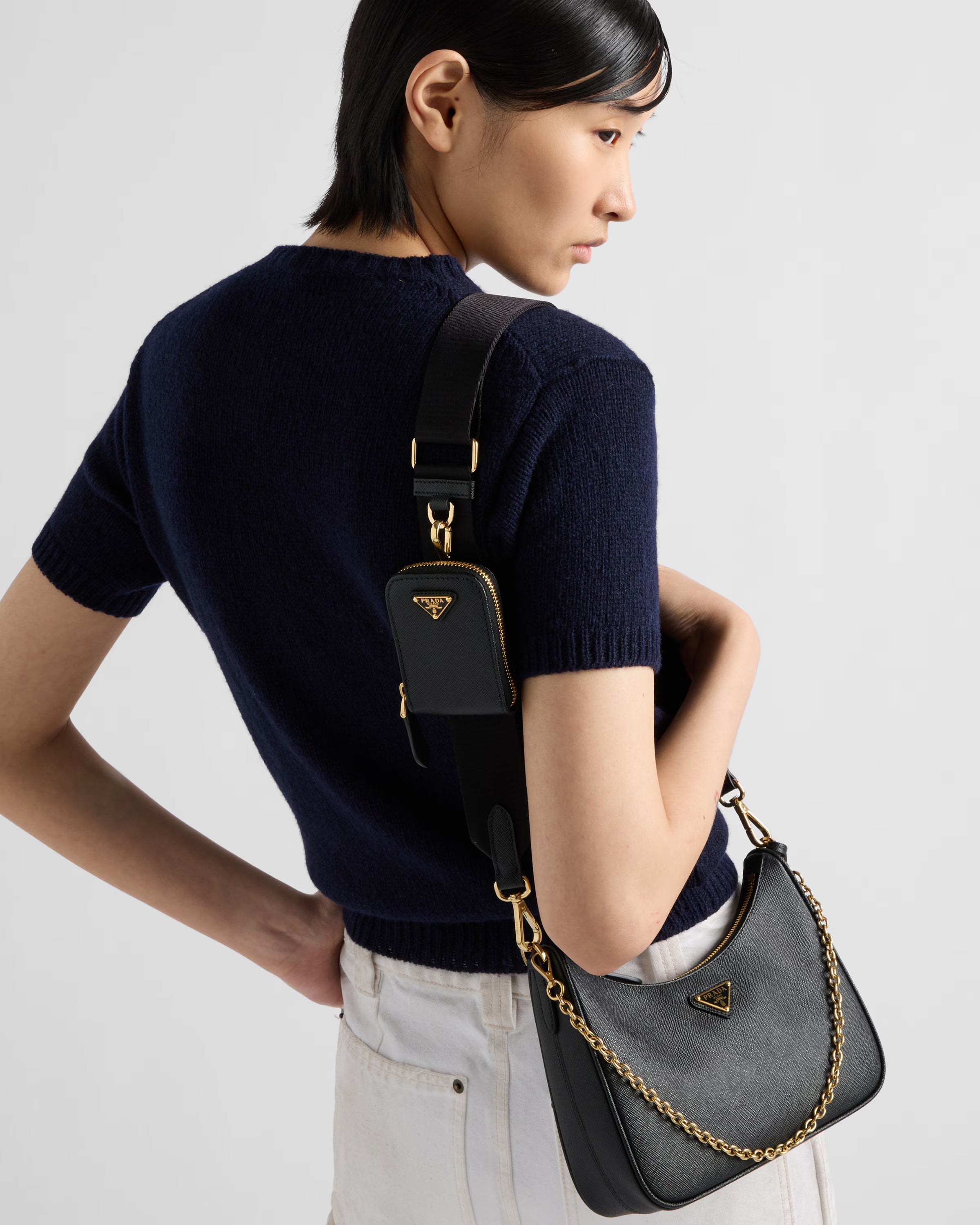 Re-Edition 2005 Saffiano Leather Shoulder Bag