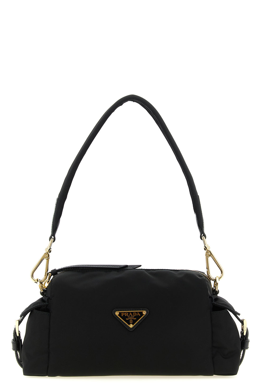 PRADA OS the prada re-nylon and calf leather crossbody bag blends the brands heritage