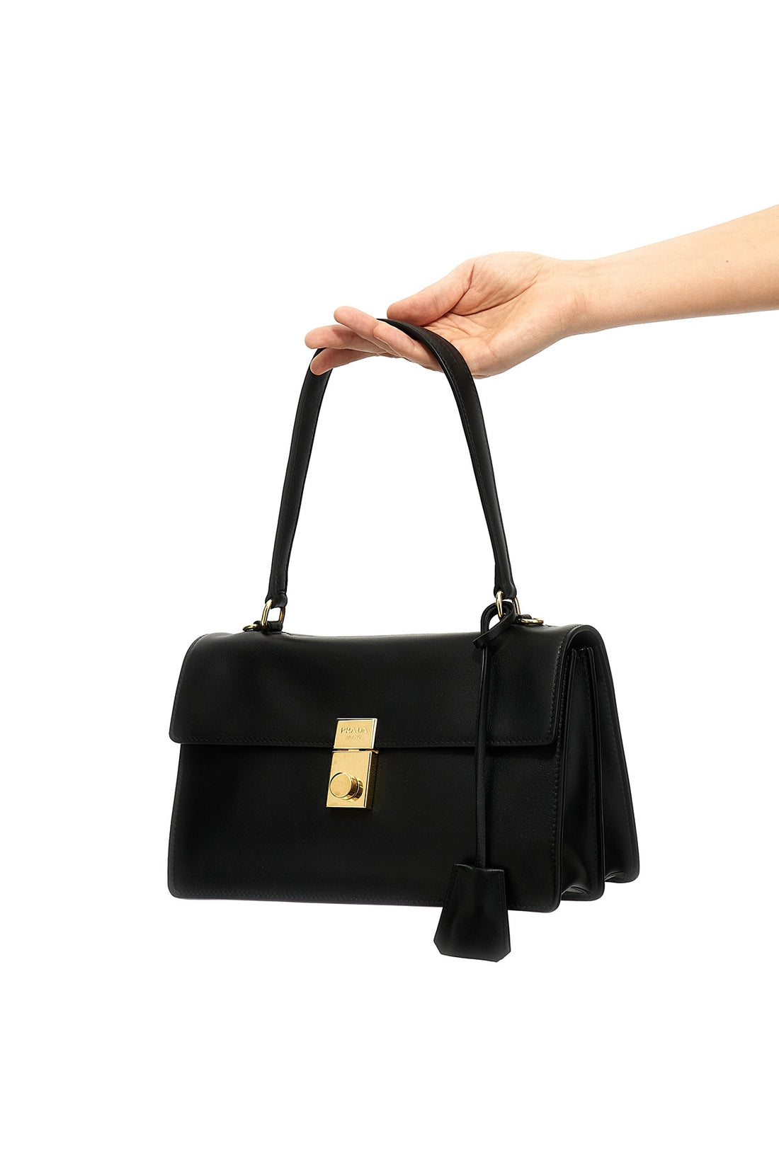 PRADA OS prada soft sound leather shoulder bag