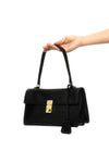 prada soft sound leather shoulder bag