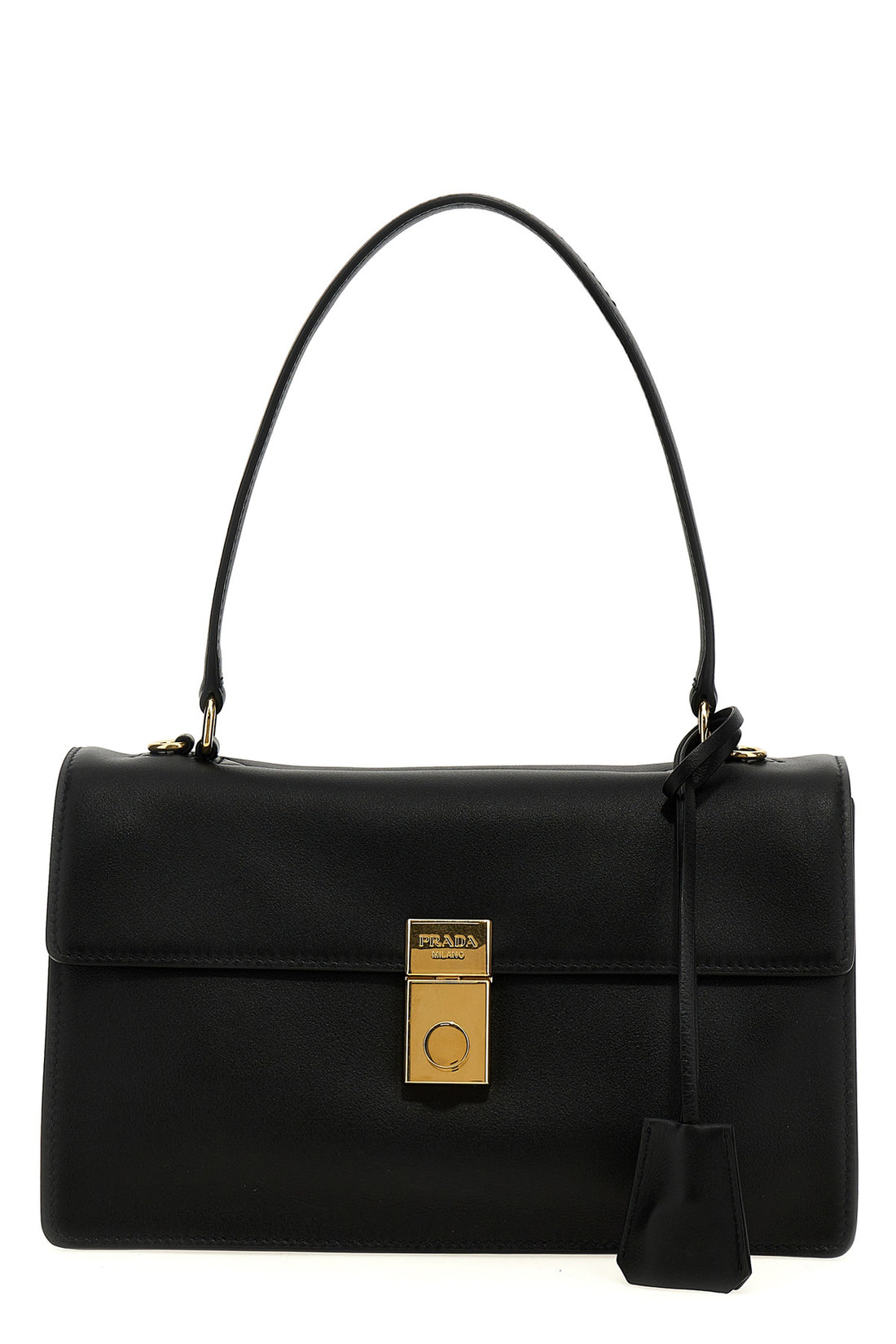 PRADA OS prada soft sound leather shoulder bag