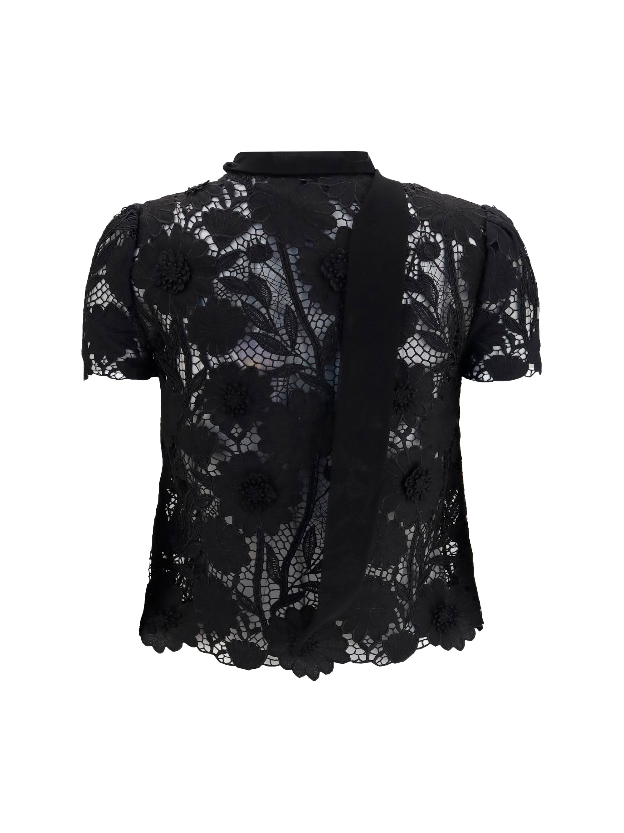 tie-neck top