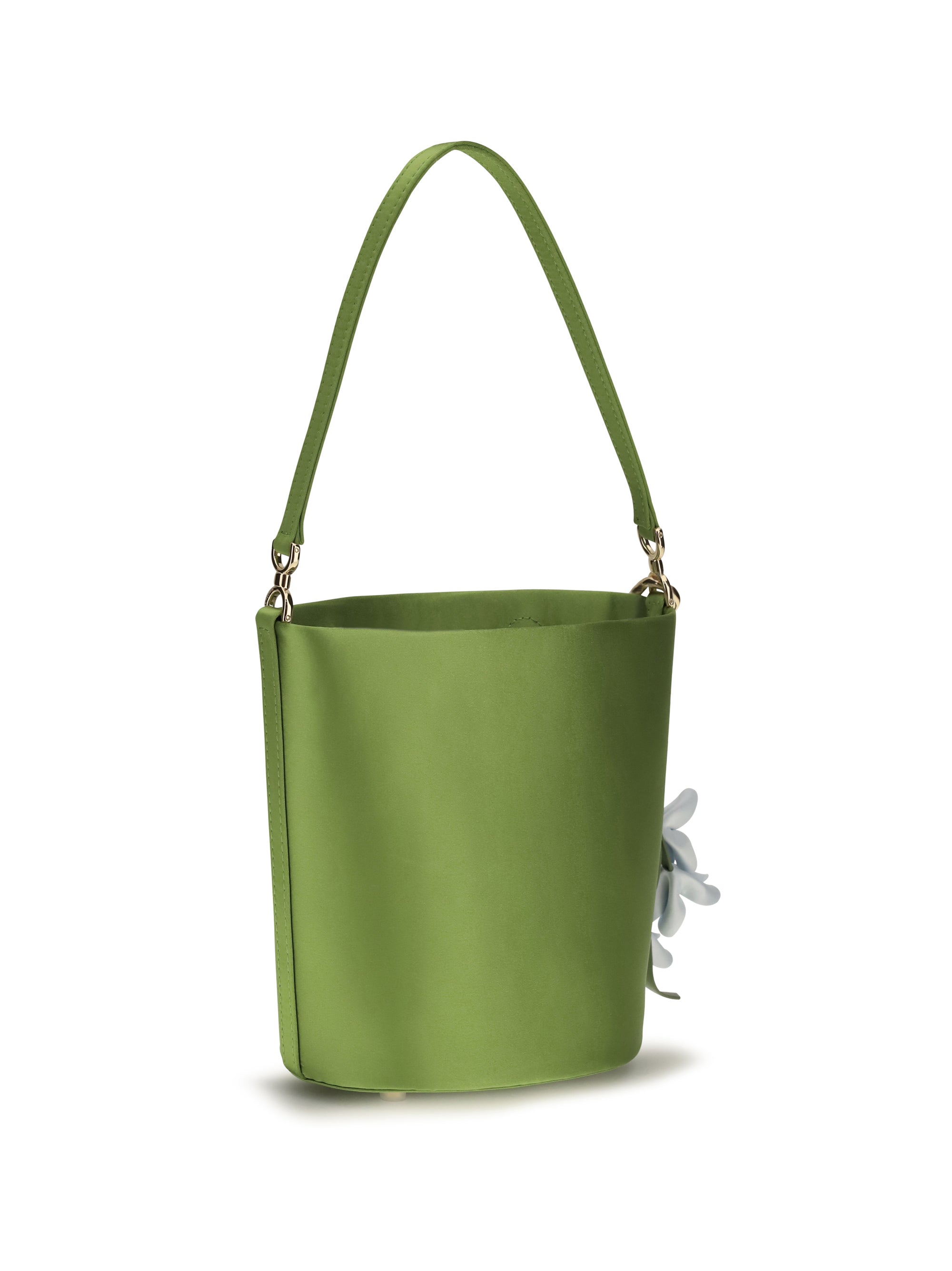 satin bucket bag