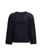 FABIANA FILIPPI 42 jumper crafted from platinum yarn with micro sequins