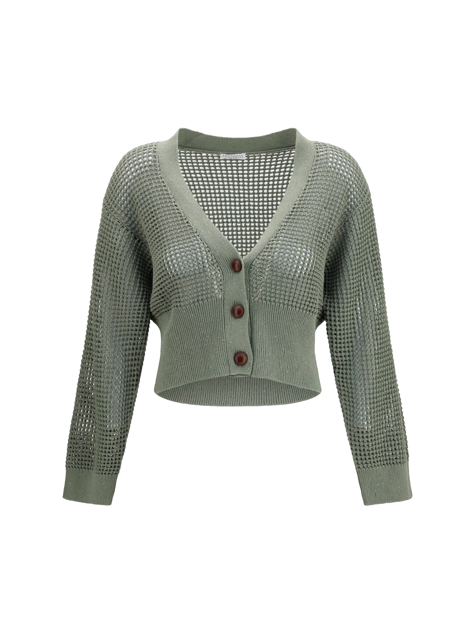 sequined mesh cardigan