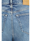 high waisted wide leg jeans in denim