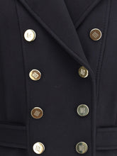 BALMAIN 36 wool double-breasted coat