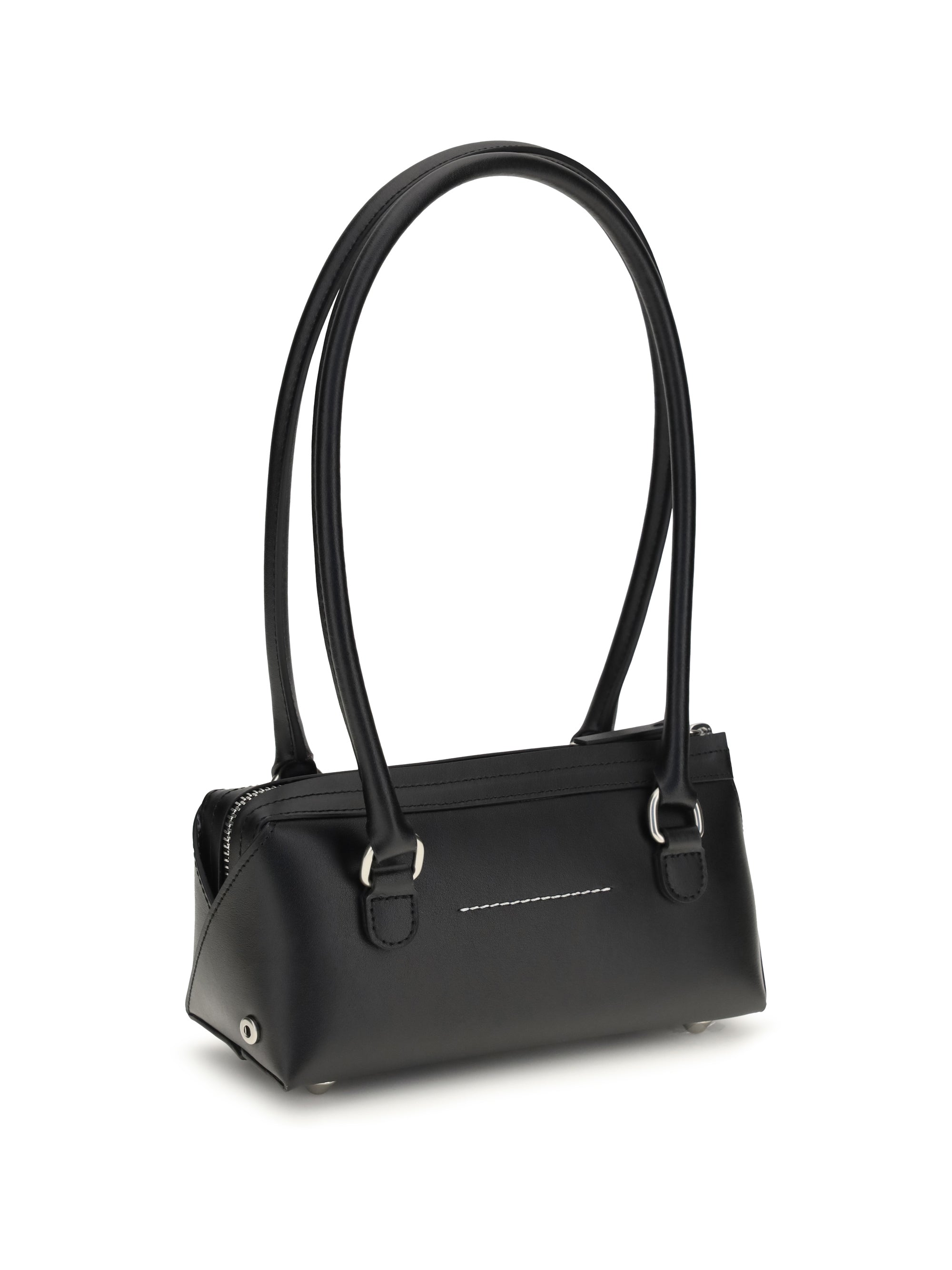 bauletto j mini shoulder bag in leather