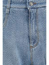 baggy jeans in pure cotton with resca pattern