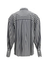 silk poplin striped shirt