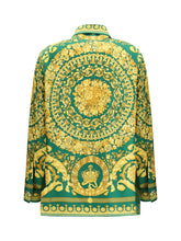 VERSACE 44 printed silk shirt 