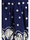 richelieu embroidered midi dress