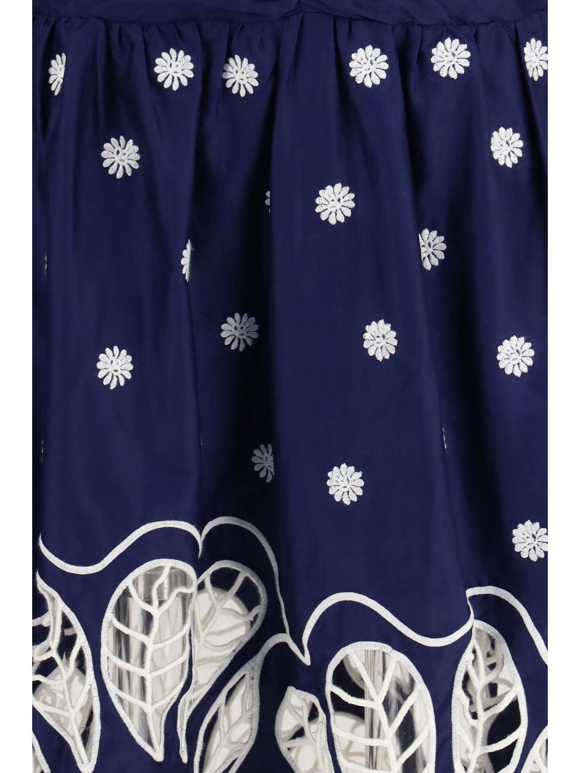 richelieu embroidered midi dress