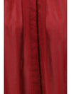 pleated high-neck blouse